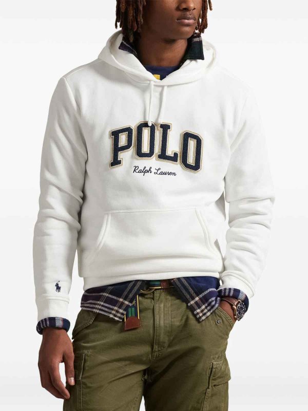 The Best Shops POLO RALPH LAUREN: Sweatshirts & Sweaters - Hooded sweatshirt and logo