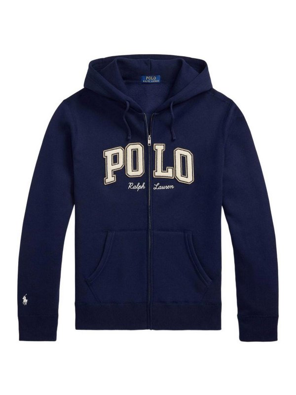 POLO RALPH LAUREN: Sweatshirts & Sweaters - Sweatshirt with embroidered logo and zip