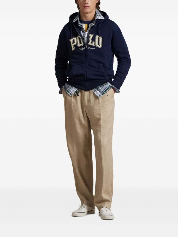 POLO RALPH LAUREN: Sweatshirts & Sweaters online - Sweatshirt with embroidered logo and zip