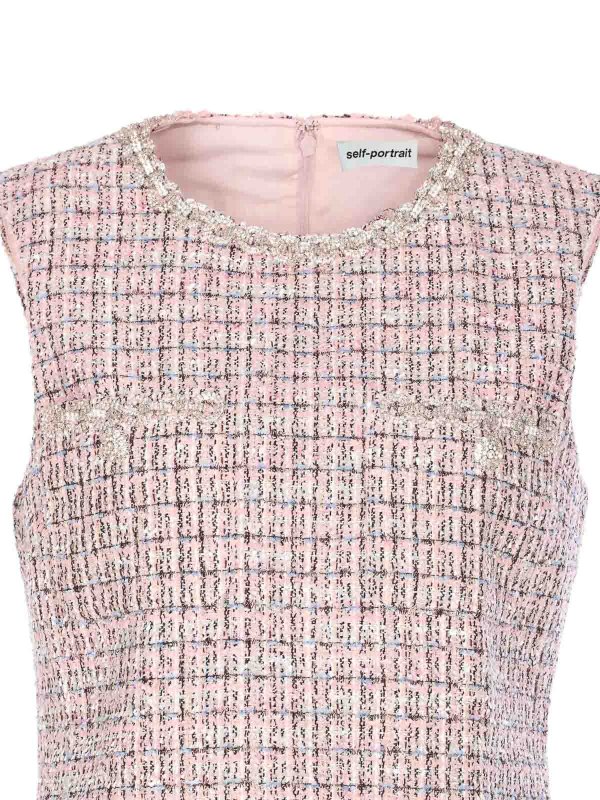 The Best Shops Self Portrait: Kurze Kleider - Kurzes Kleid - Nude