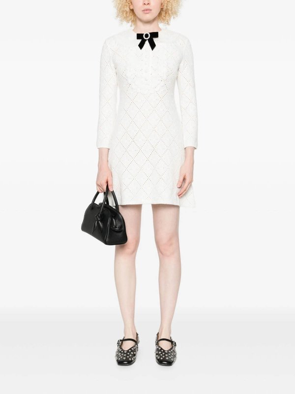 Self Portrait: Robes courtes online - Robe Courte - Blanc