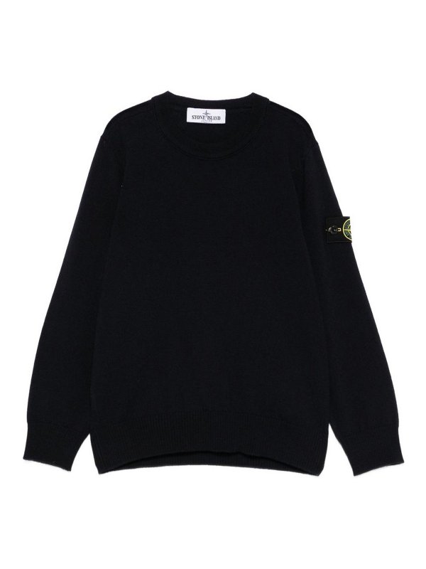 STONE ISLAND: boat necks - Wool sweater with logo