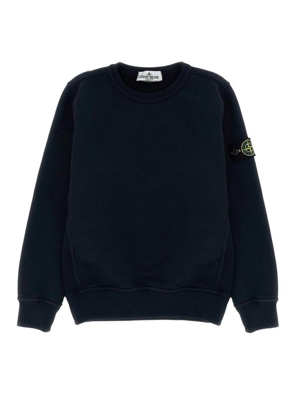 STONE ISLAND: Sudaderas y suéteres - Sudadera - Negro