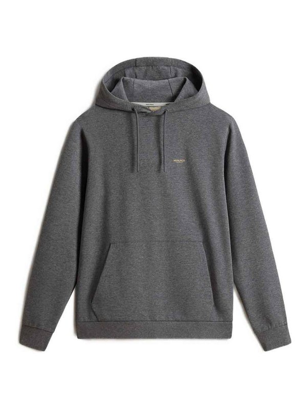 WOOLRICH: Sweatshirts & Sweaters - Hooded sweatshirt and logo