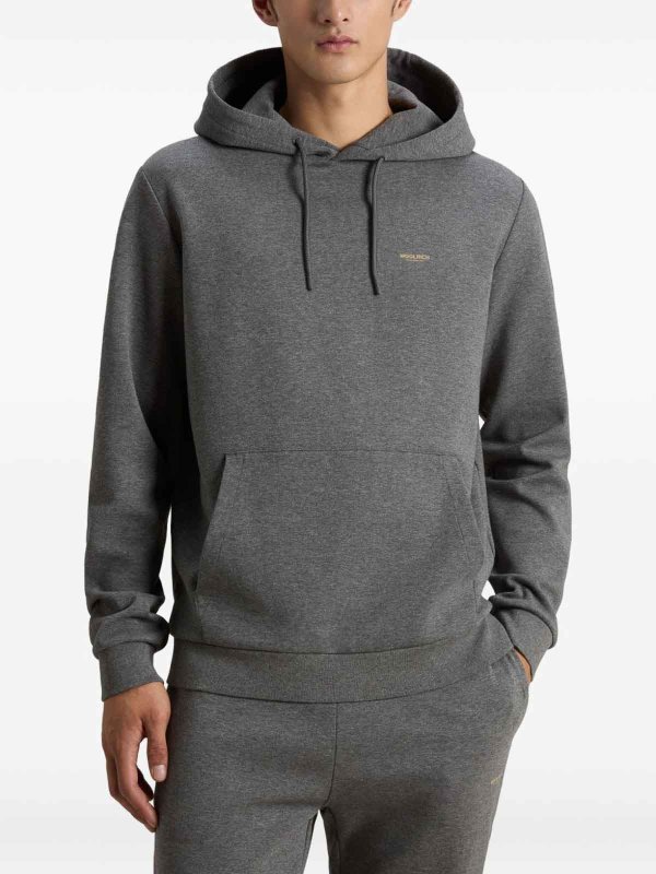 WOOLRICH: Sweatshirts & Sweaters online - Hooded sweatshirt and logo