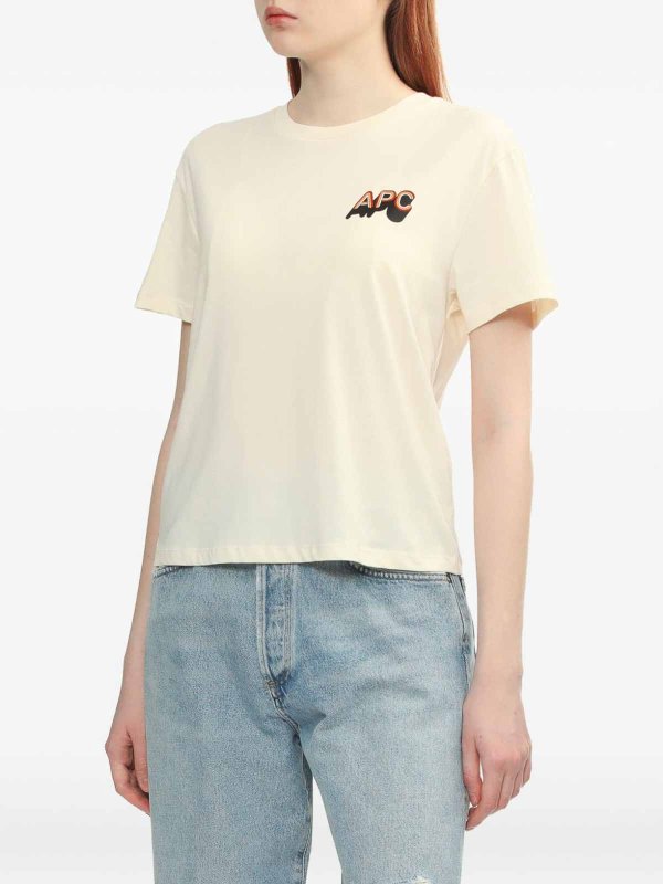 A.P.C.: T-shirts online - T-Shirt - Beige