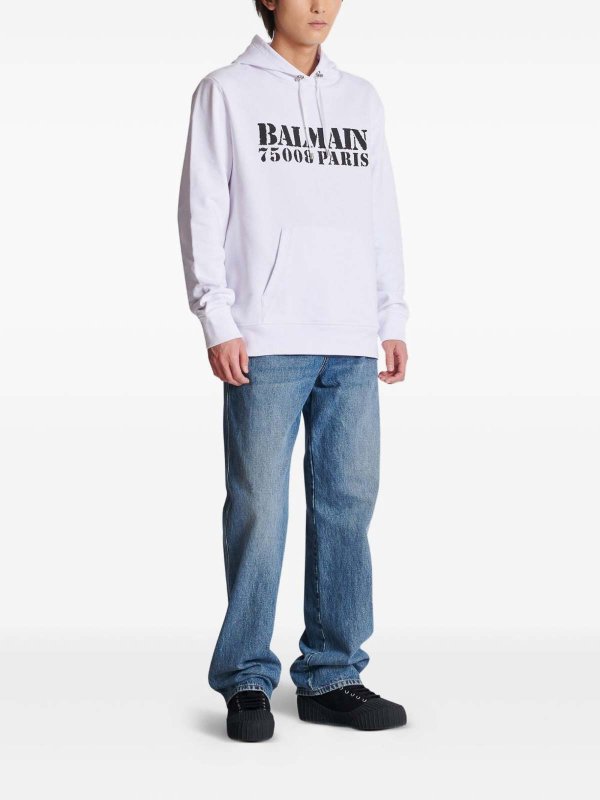 The Best Shops Balmain: Sweat-Shirts - Blanc