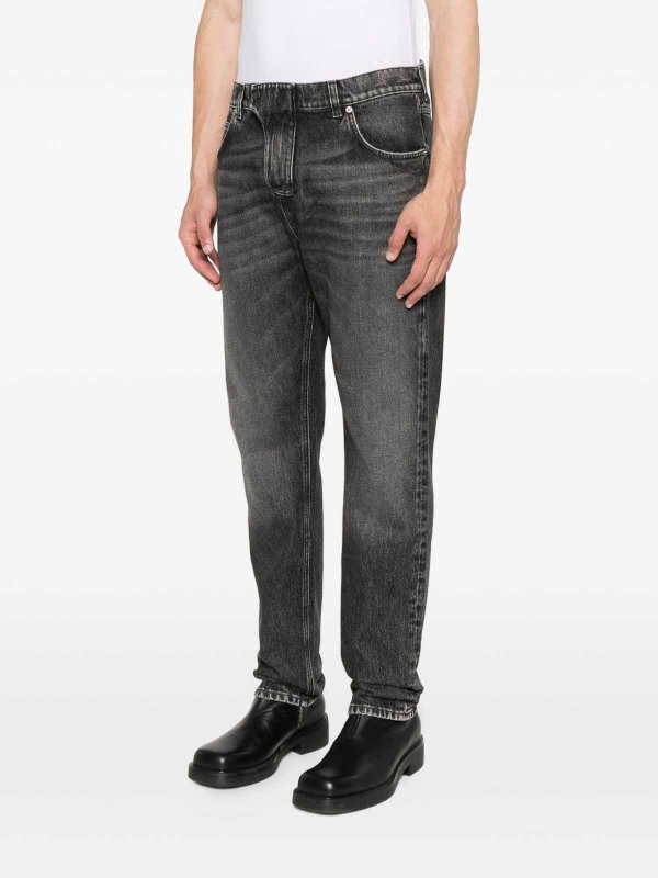 Balmain: bootcut jeans online - Jeans with logo application