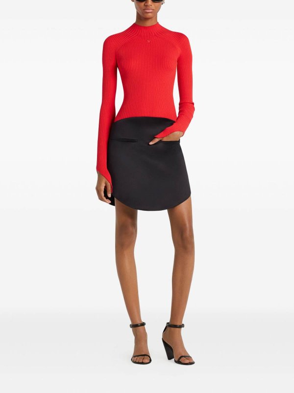 ボートネック - 赤 shop online: Courreges