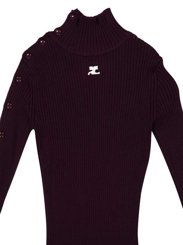 The Best Shops Courreges: ニーレングスドレス - 膝丈ドレス - 紫