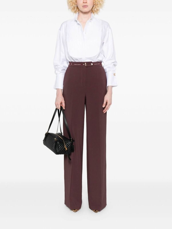 Pantaloni Affusolati Con Logo shop online: ELISABETTA FRANCHI