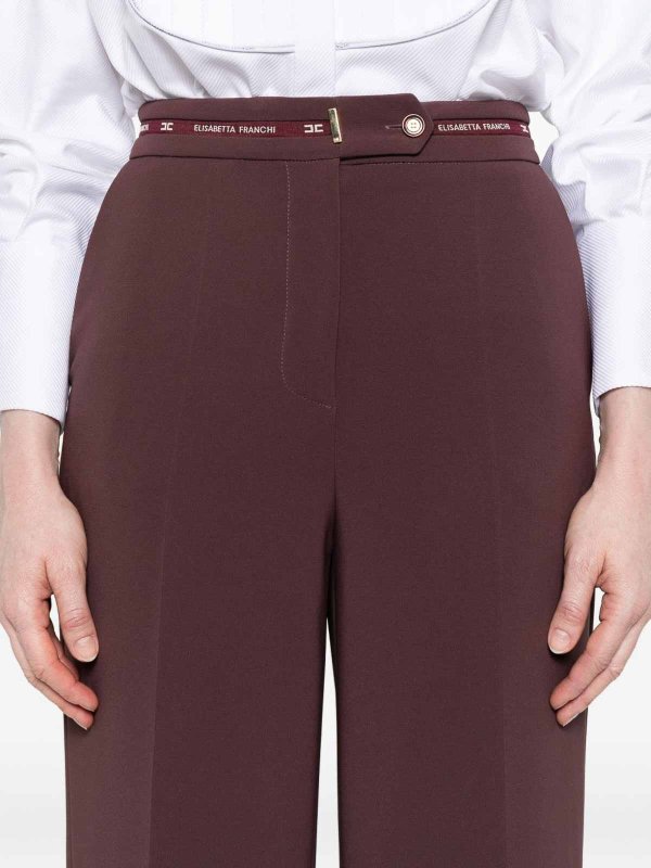 ELISABETTA FRANCHI buy online Pantaloni Affusolati Con Logo