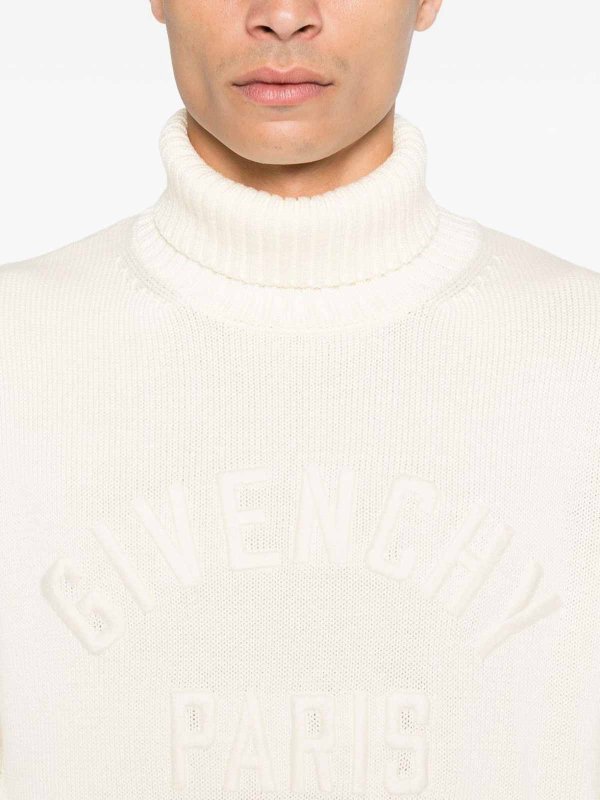 The Best Shops GIVENCHY: Escotes barcos - Suéter Con Escote Barco - Blanco