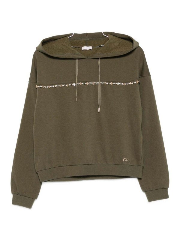 Liu Jo: Sweatshirts & Sweaters - Sweatshirt with decorative band