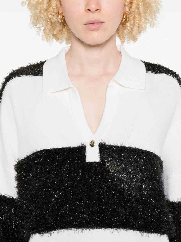 The Best Shops Liu Jo: Col bateau - Pull Col Bateau - Blanc