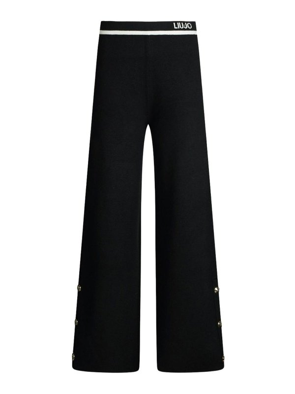 Liu Jo: casual trousers - Straight trousers with logo