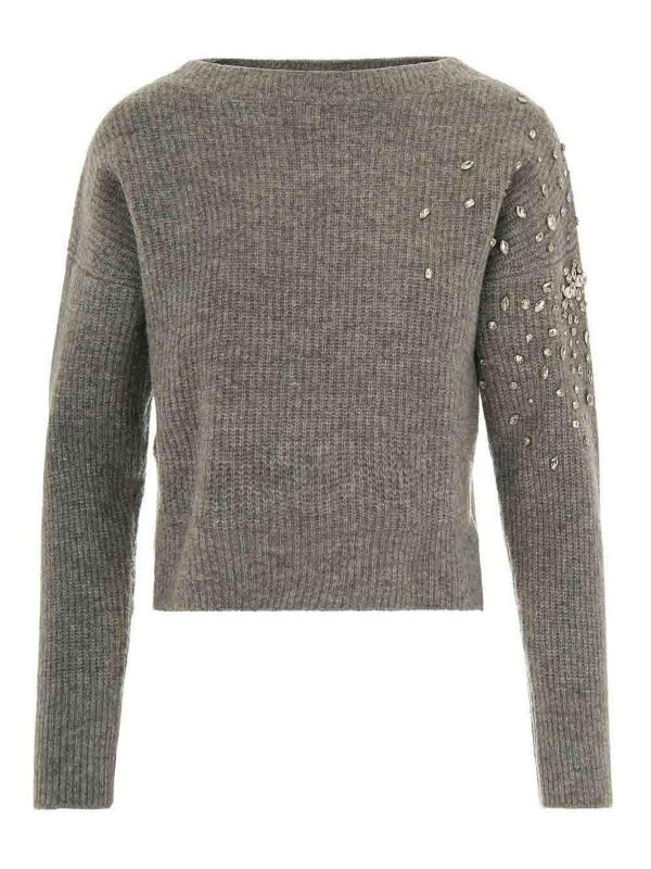 Liu Jo: Col bateau - Pull Col Bateau - Gris