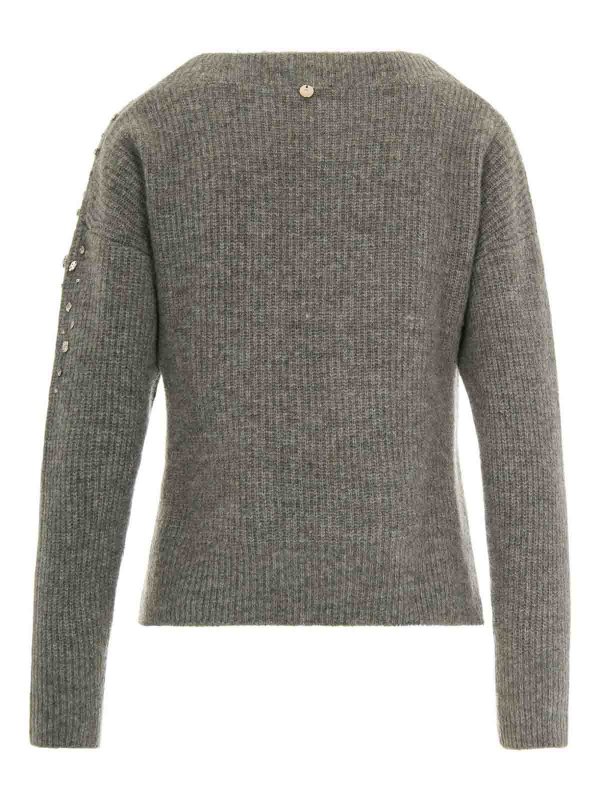 Liu Jo: Col bateau online - Pull Col Bateau - Gris