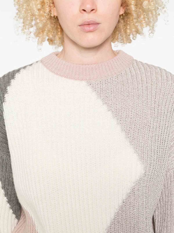 Maglione In Lana Con Motivo Geometrico shop online: Liu Jo