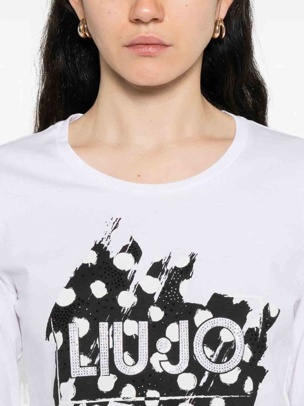 The Best Shops Liu Jo: T-shirts - T-Shirt - Weiß