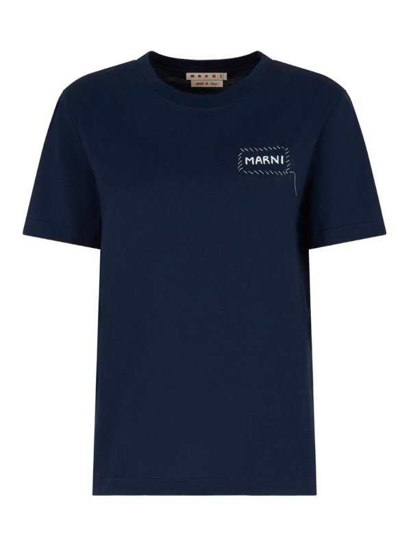 Marni: t-shirt - T-Shirt Con Stampa