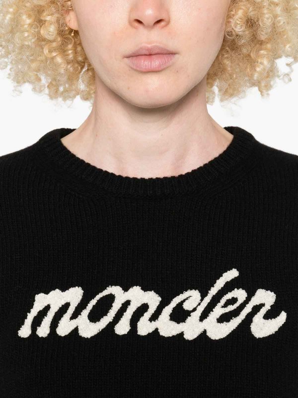 MONCLER: boat necks online - Sweater with embroidery