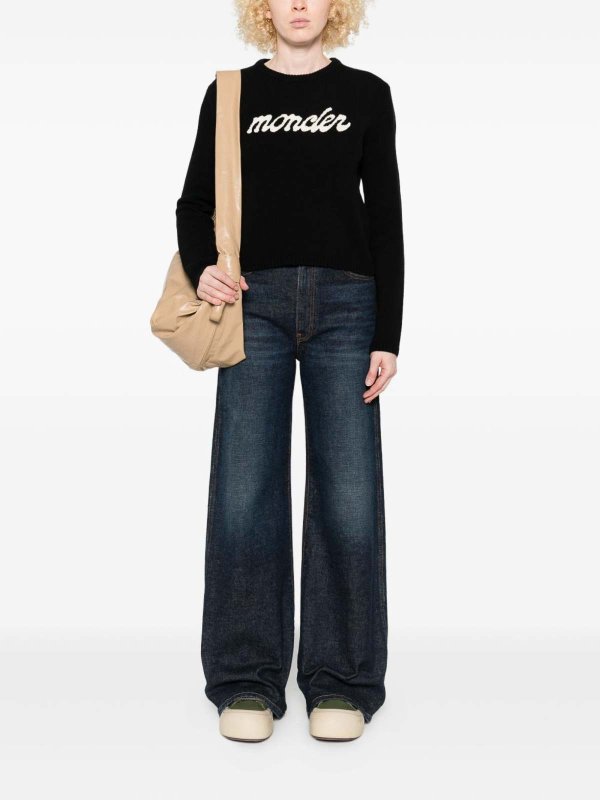 The Best Shops MONCLER: boat necks - Sweater with embroidery