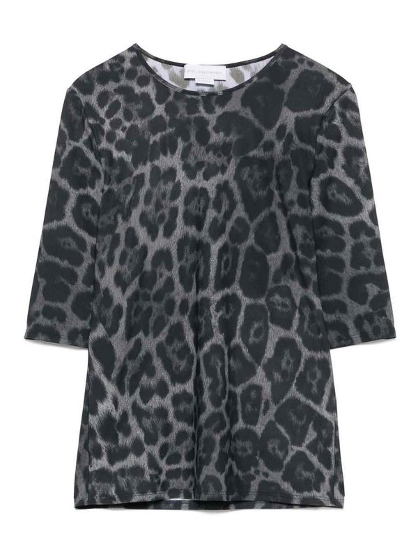STELLA McCARTNEY: t-shirts - T -shirt with leopard print