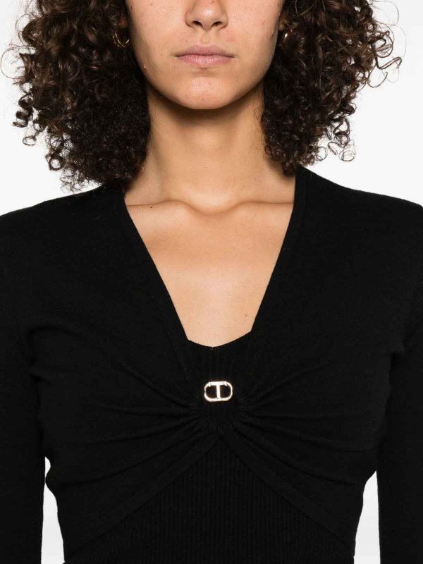 トップ/タンクトップ - 黒 shop online: TWINSET