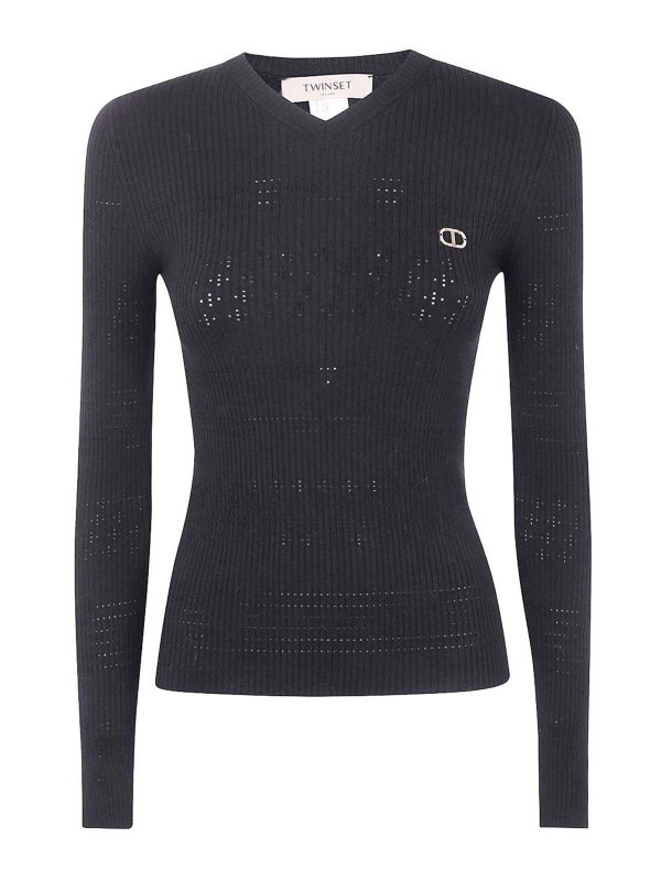 TWINSET: boat necks - Coast sweater with V -neck