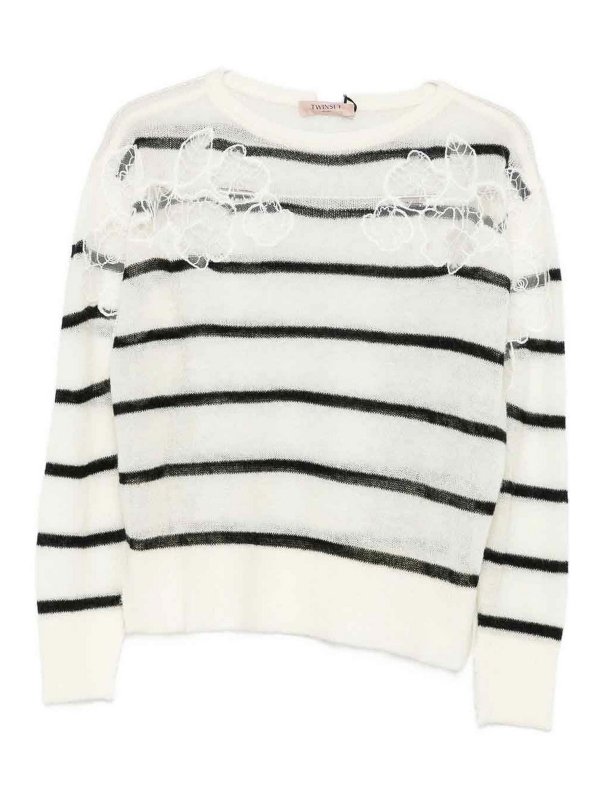 TWINSET: boat necks - Striped sweater