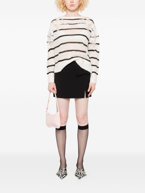 TWINSET: boat necks online - Striped sweater