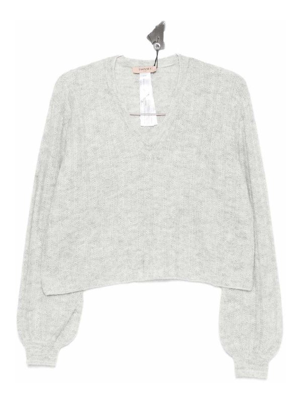 TWINSET: boat necks - V -neck sweater