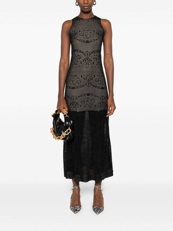 膝丈ドレス - 黒 shop online: TWINSET