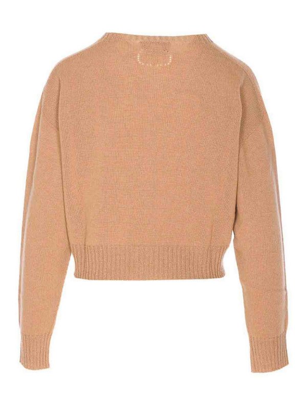 The Best Shops TWINSET: U-Boot-Ausschnitt - U-Boot-Pullover - Beige
