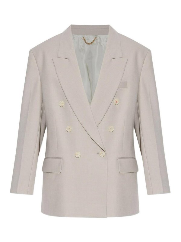 VICTORIA BECKHAM: Blazer - Blazer - Gris