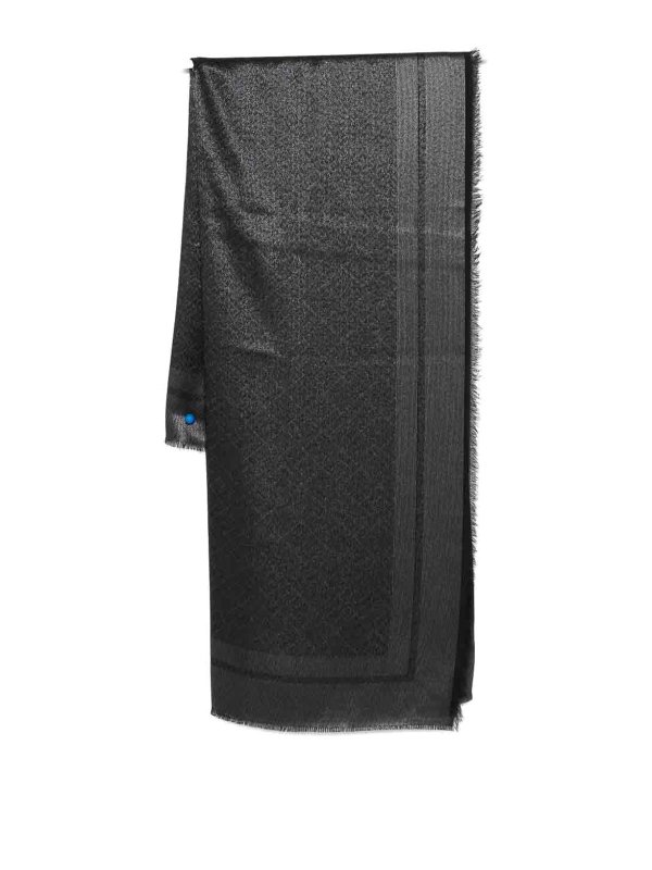 ELISABETTA FRANCHI: sciarpe e foulard - Sciarpa Con Bordo Sfrangiato