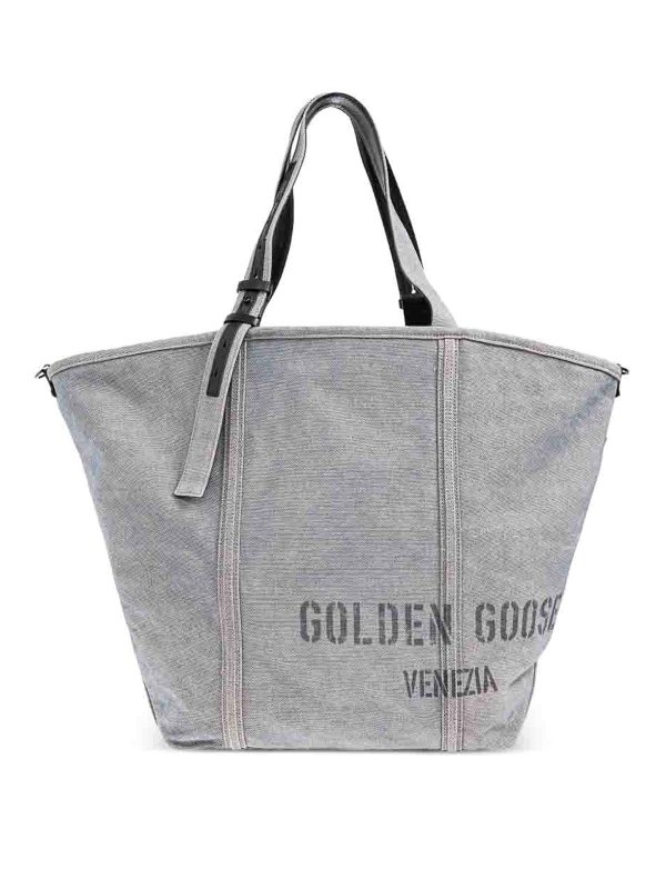 GOLDEN GOOSE: Handtaschen - Shopper - Blau