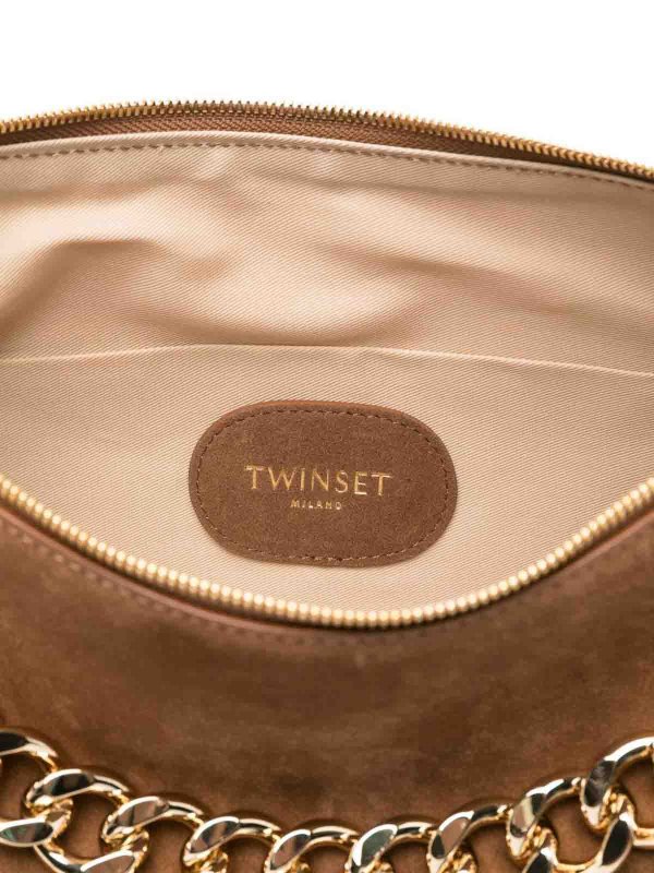 TWINSET: Sacs portés épaule  online - Sac Porté Épaule - Marron