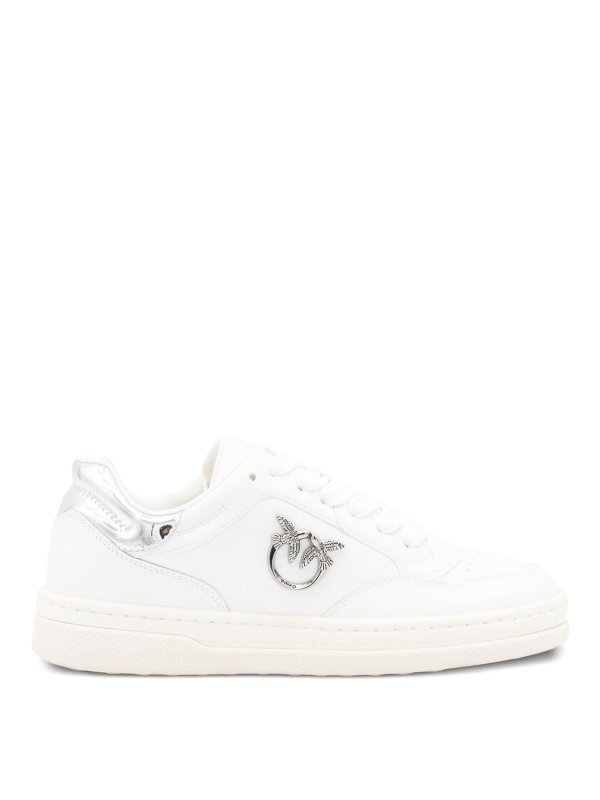 Pinko: trainers - Leather sneakers with logo