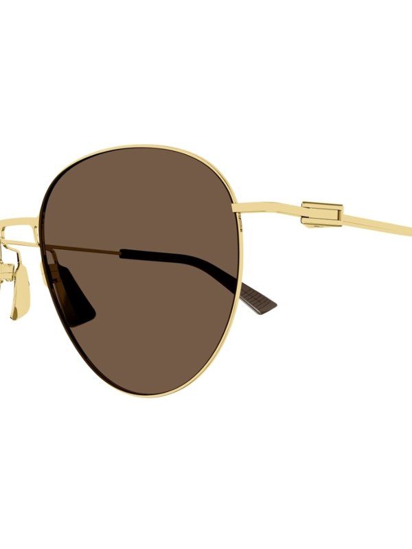 The Best Shops BOTTEGA VENETA: Lunettes de soleil - Lunettes De Soleil - Or