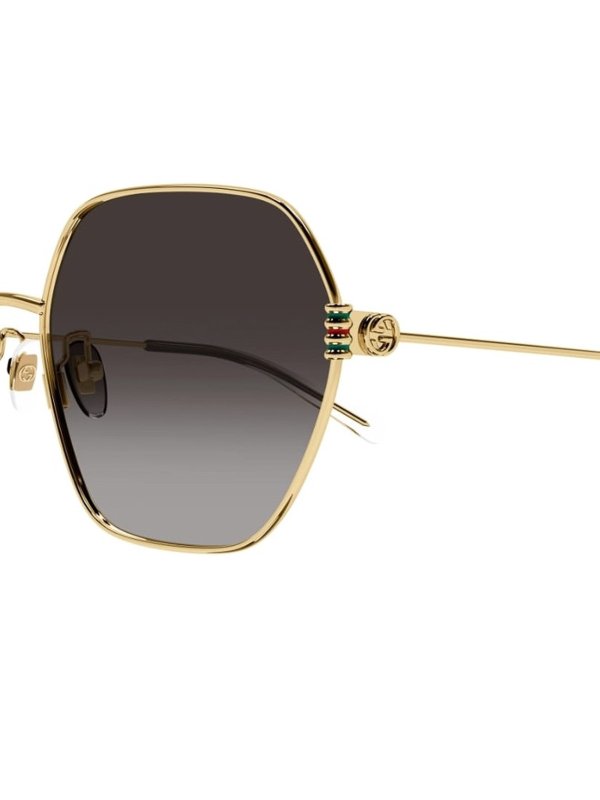 GUCCI: Lunettes de soleil online - Lunettes De Soleil - Or