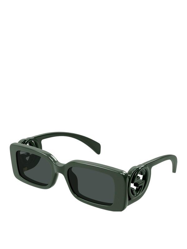 GUCCI: Lunettes de soleil online - Lunettes De Soleil - Vert