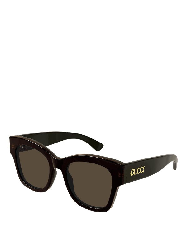 GUCCI: Lunettes de soleil online - Lunettes De Soleil - Marron