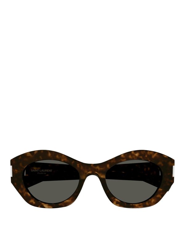 SAINT LAURENT: サングラス - サングラス - ブラウン
