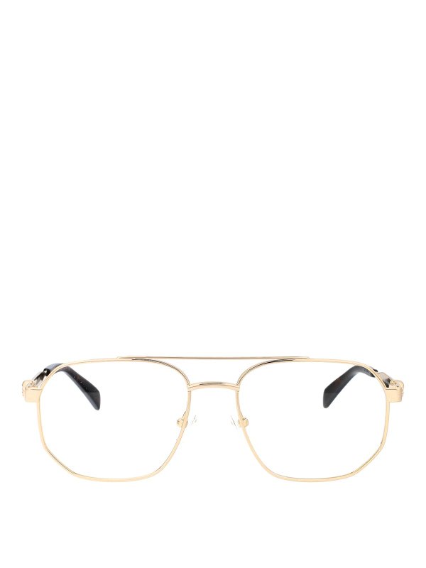ALEXANDER MCQUEEN: Lunettes - Lunettes - Or