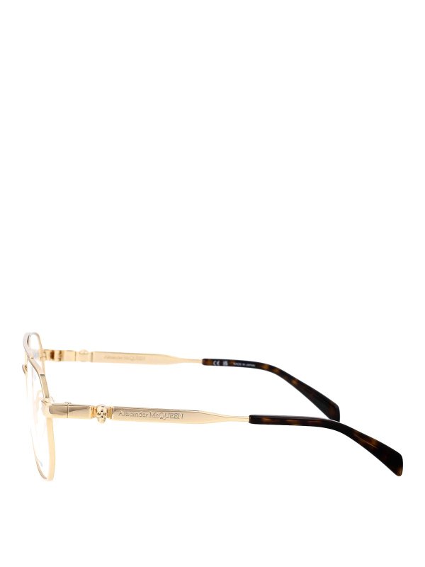 The Best Shops ALEXANDER MCQUEEN: Lunettes - Lunettes - Or