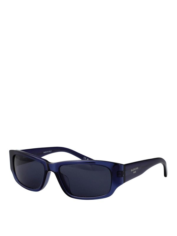 BALENCIAGA: Lunettes de soleil online - Lunettes De Soleil - Bleu