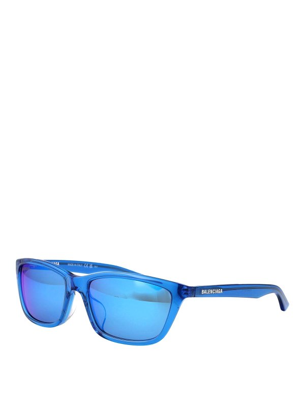 BALENCIAGA: Lunettes de soleil online - Lunettes De Soleil - Bleu