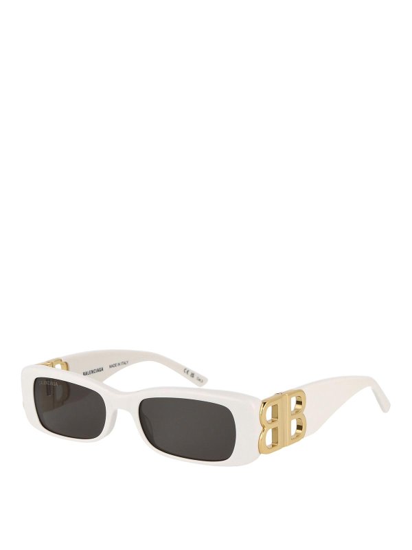 BALENCIAGA: Lunettes de soleil online - Lunettes De Soleil - Blanc